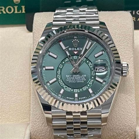 green face rolex sky dweller